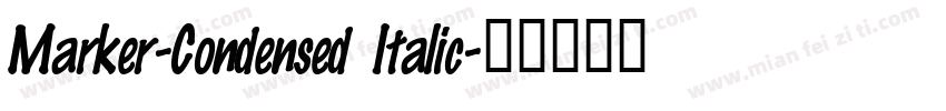 Marker-Condensed Italic字体转换